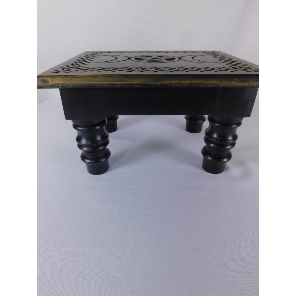 Triple Moon Pentacle Altar Table New Age Imports Wicca Witchcraft Ritual - Picture 6 of 11